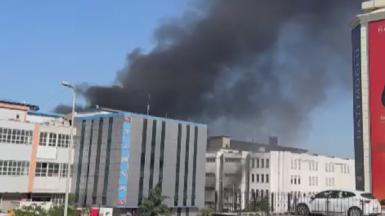 İstanbul'da sanayi sitesinde korkutan yangın