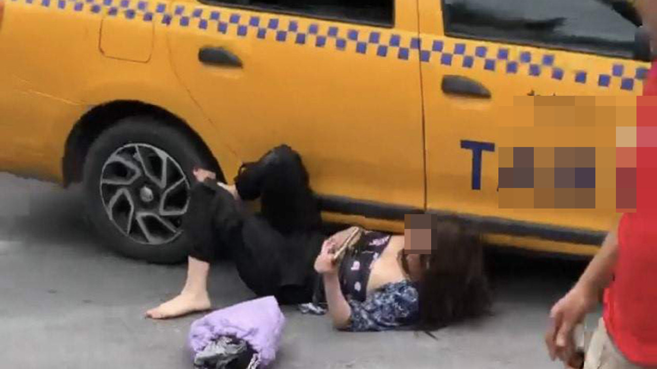 Yabancı uyruklu kadın Taksim'i birbirine kattı