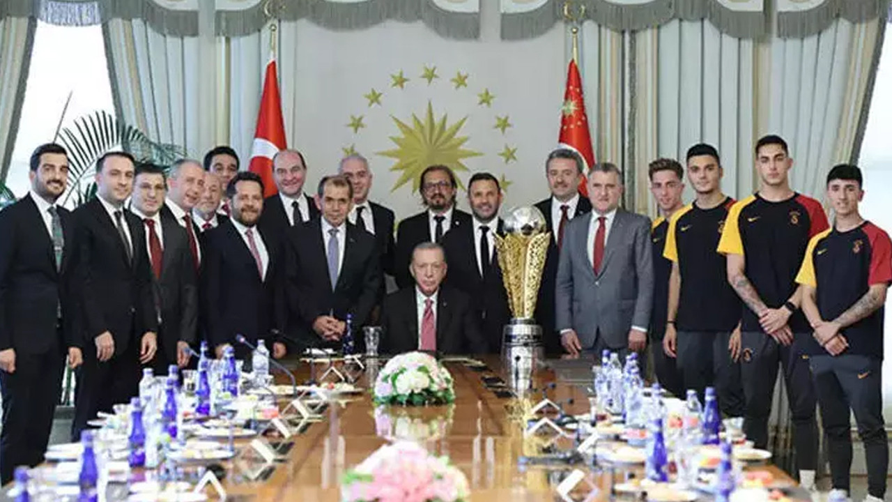 Erdoğan, Süper Lig Şampiyonu Galatasaray'ı kabul etti