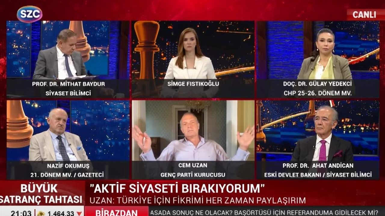 Cem Uzan'dan canlı yayında ''AK Parti sözcüsü gibi'' eleştirisine çok sert yanıt