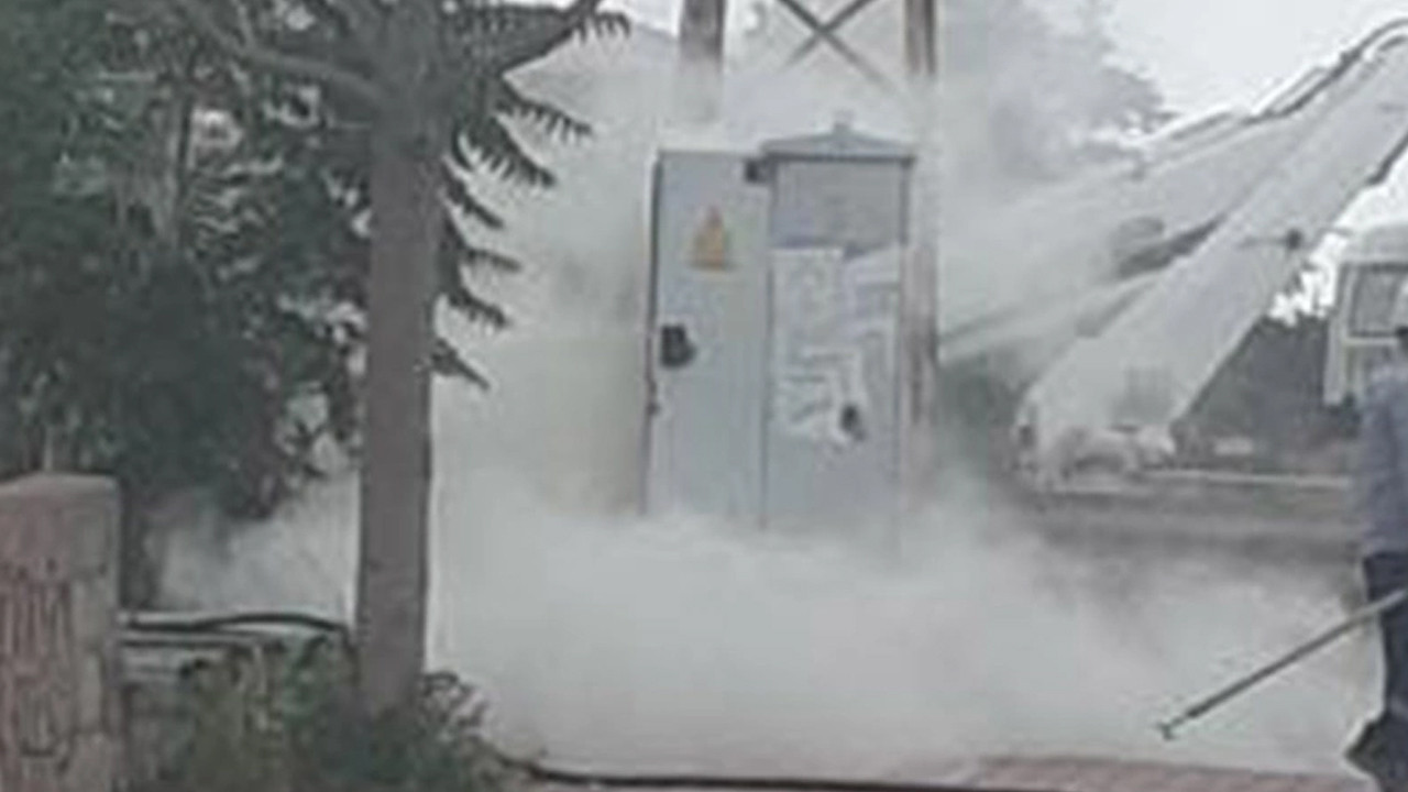 Iğdır'da elektrik trafosunda korkutan yangın