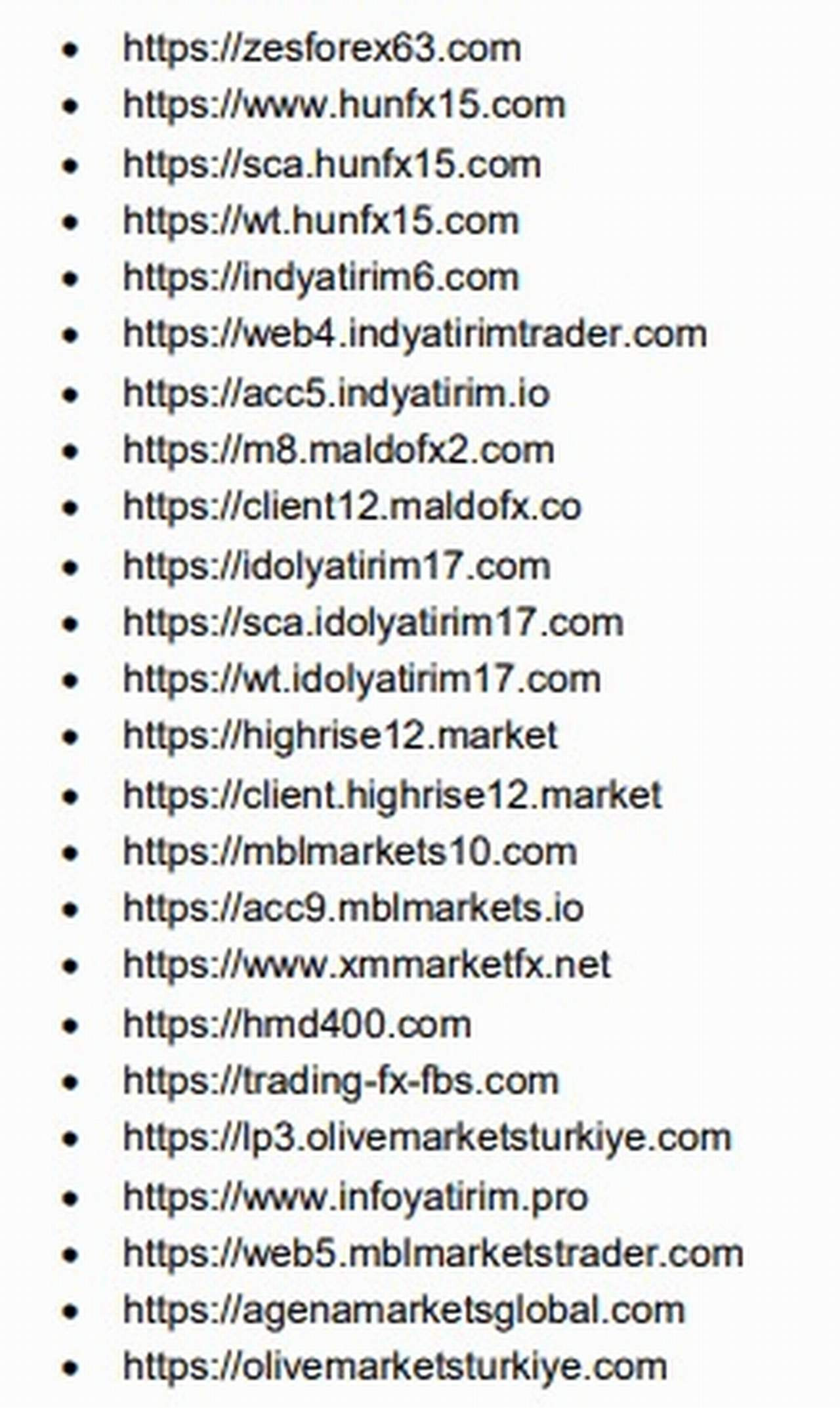 Sermaye Piyasası Kurulu, 24 internet sitesinin, yurt dışında kaldıraçlı işlem yaptırması gerekçesiyle erişime engellenmesine karar verdi.