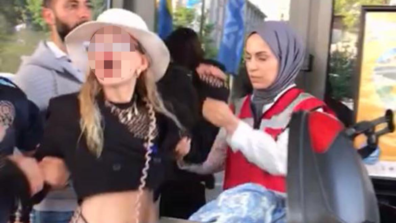 Gözaltına alınan kadın karakolu birbirine kattı