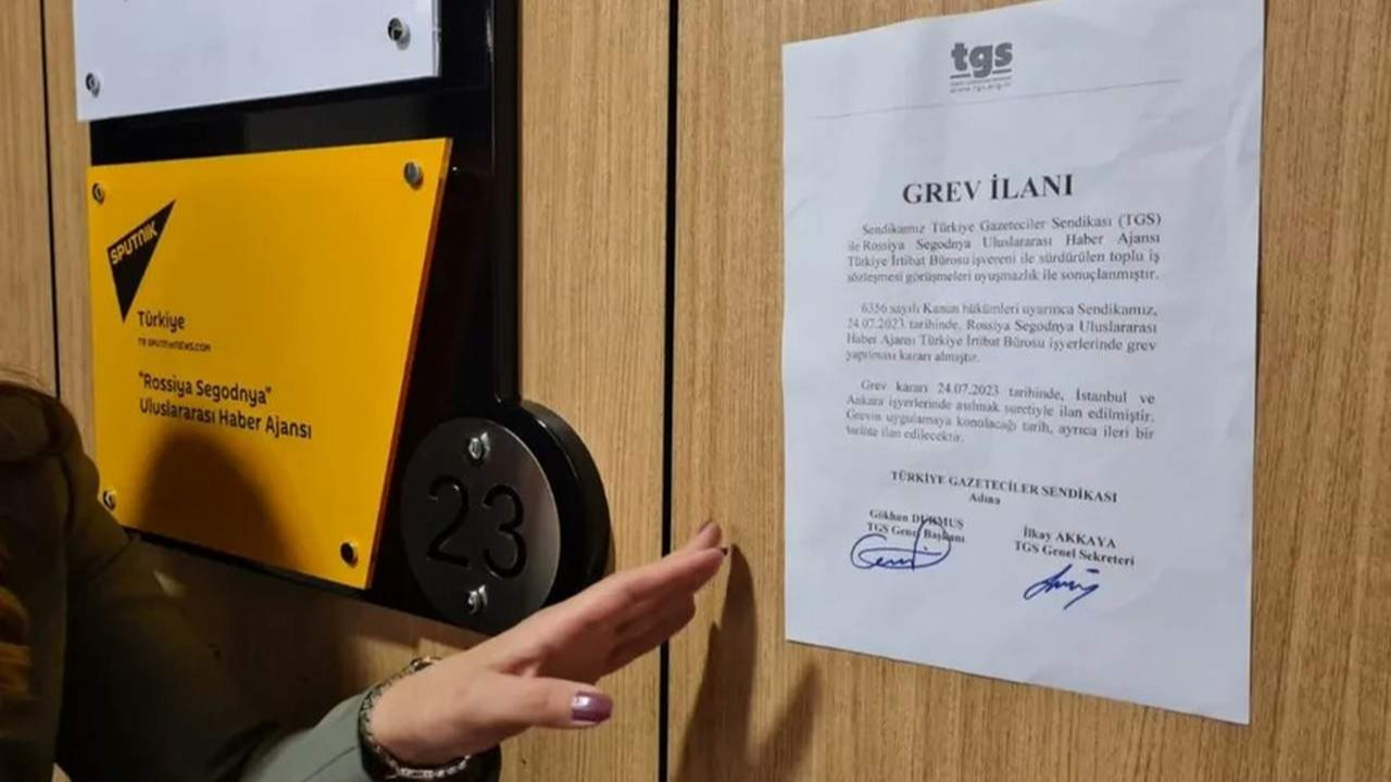 Sputnik’te grev! Karar asıldı