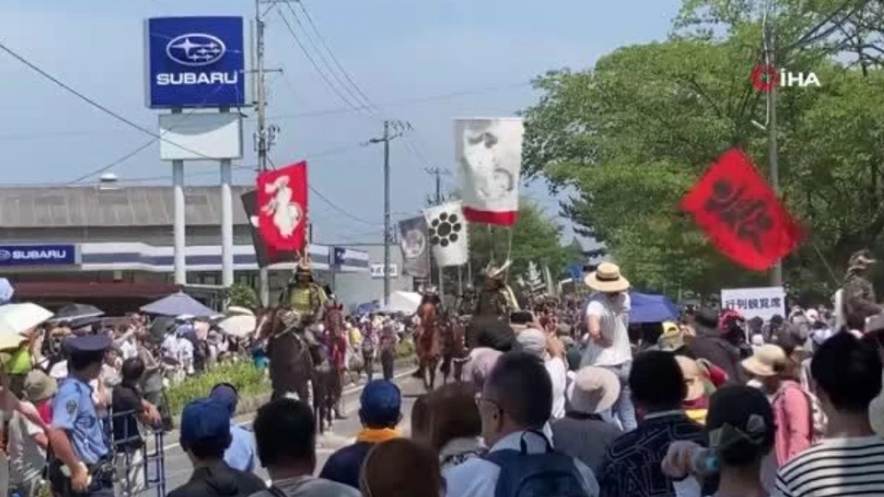 Japonya'daki samuray etkinliğinde 111 atı güneş çarptı