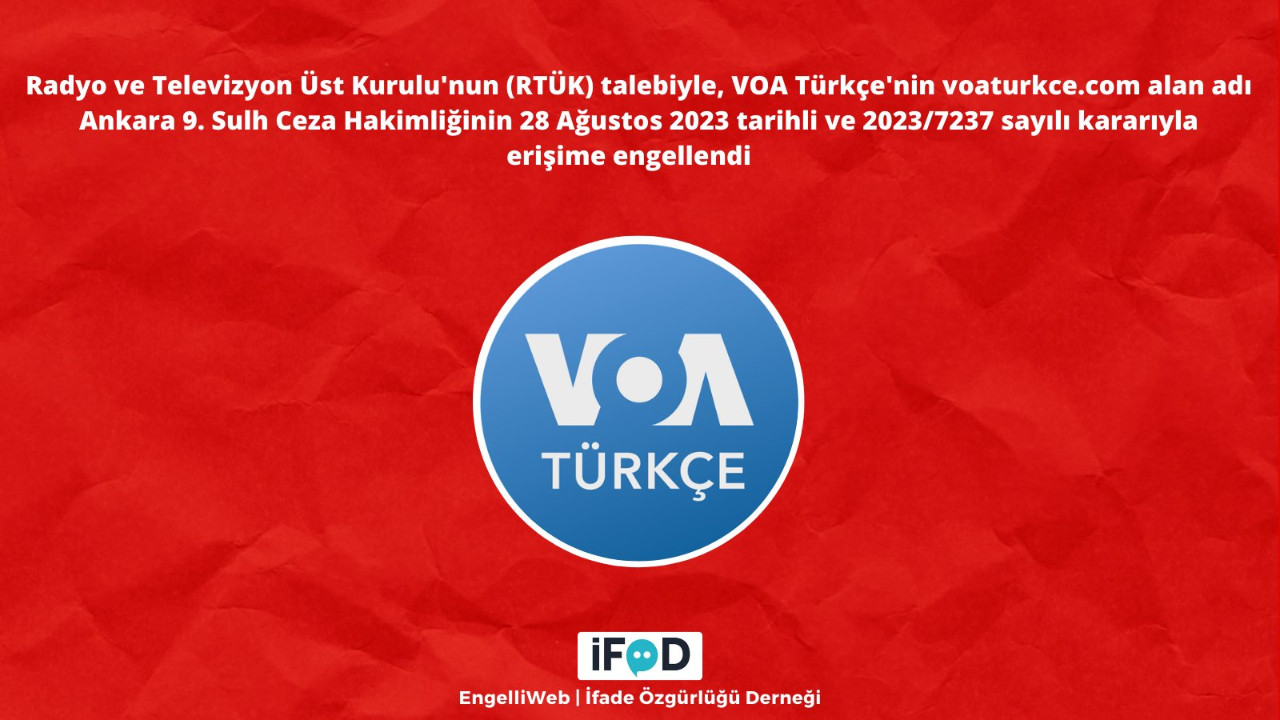 VOA Türkçe’ye yeni erişim engeli