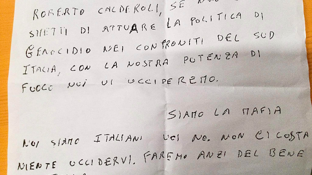 İtalyan mafyasından bakana ölüm tehdidi