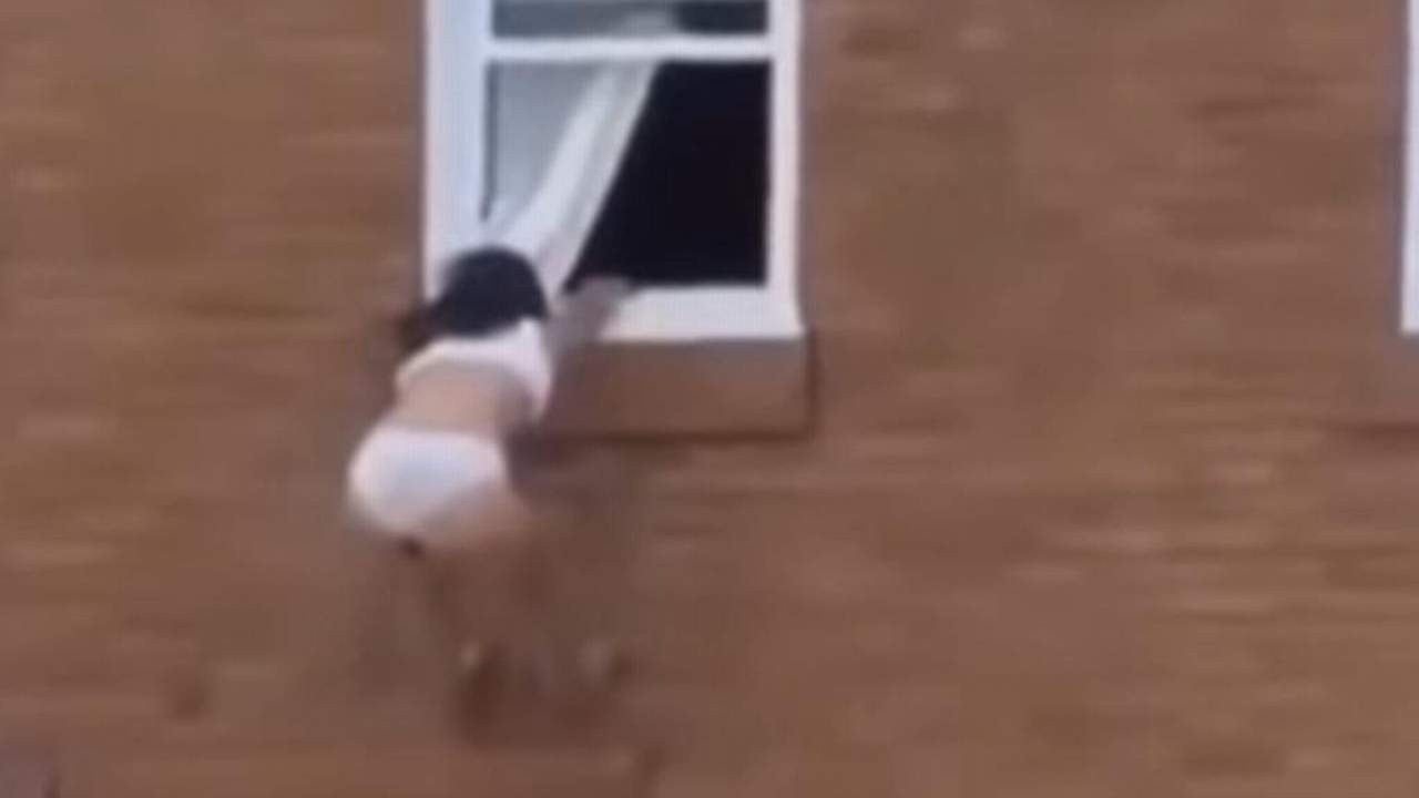Sevgilisinin eşi evi bastı! Ölümcül kaçış kamerada