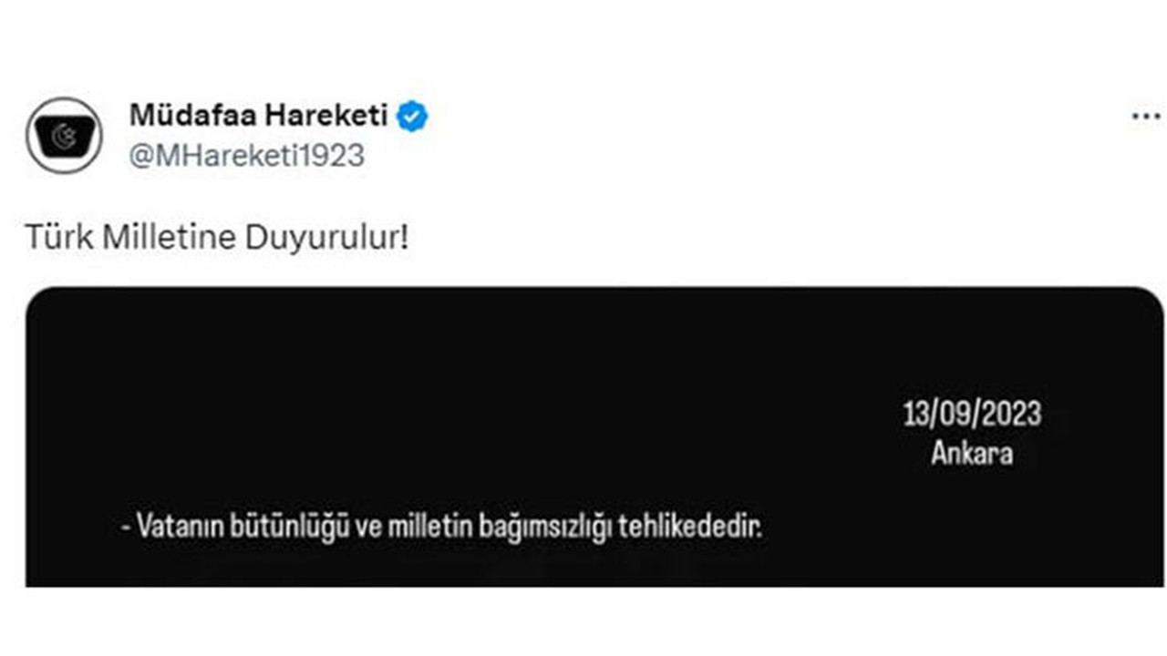 Sosyal medyadaki bu paylaşım olay oldu: ''Türk Milletine Duyurulur!''