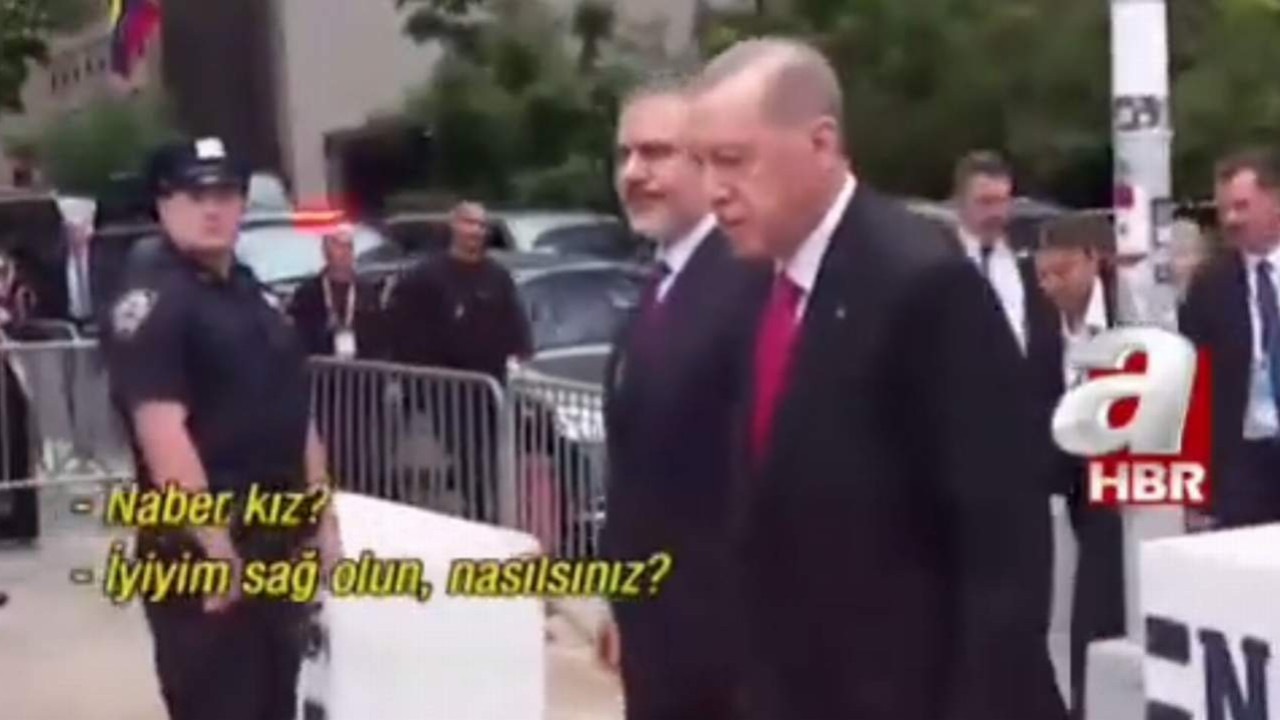 Erdoğan'dan aHaber muhabirine: ''Naber kız ?''
