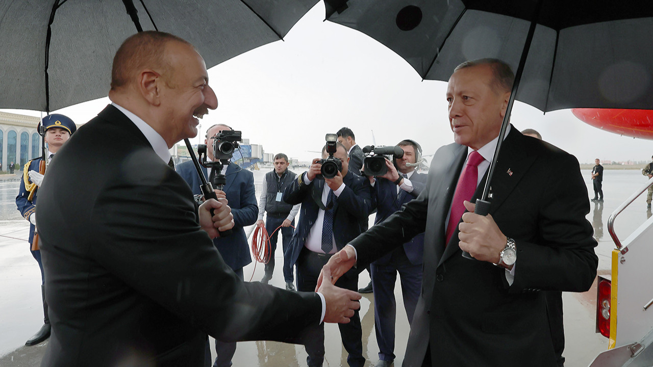 Cumhurbaşkanı Erdoğan Nahçıvan'da böyle karşılandı