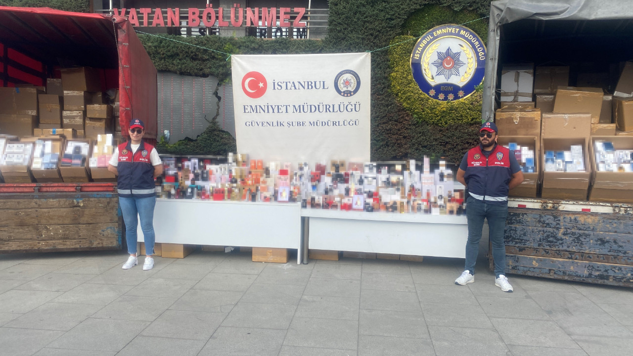 İstanbul'da 40 milyon liralık parfüm operasyonu