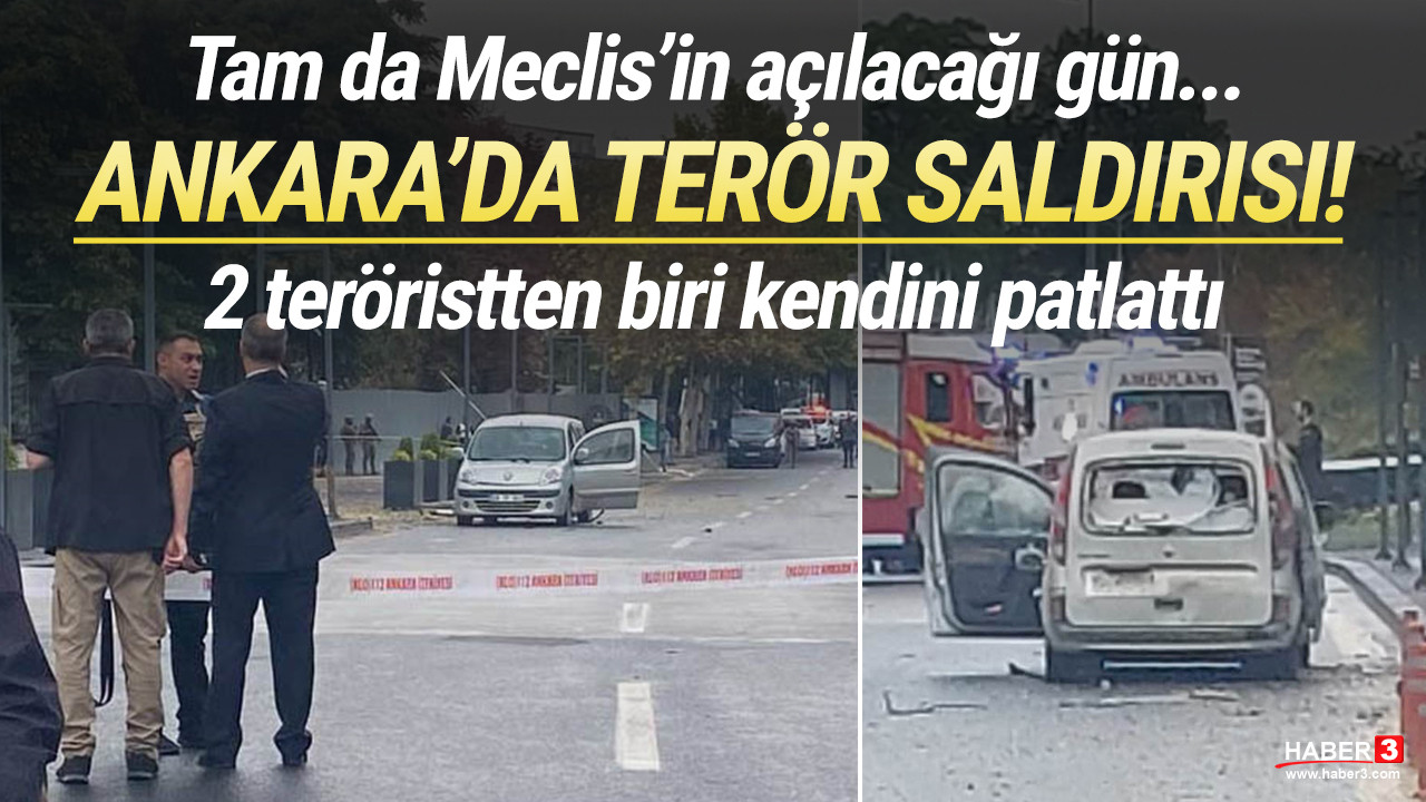 Ankara'da bombalı saldırı: Terörist kendini patlattı