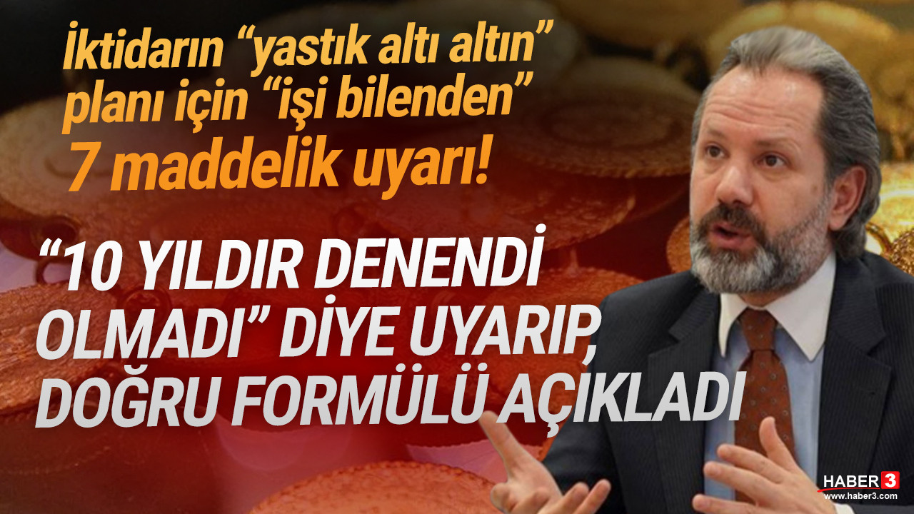Hükümetin yastık altı altın planı için İslam Memiş'ten dikkat çeken uyarı