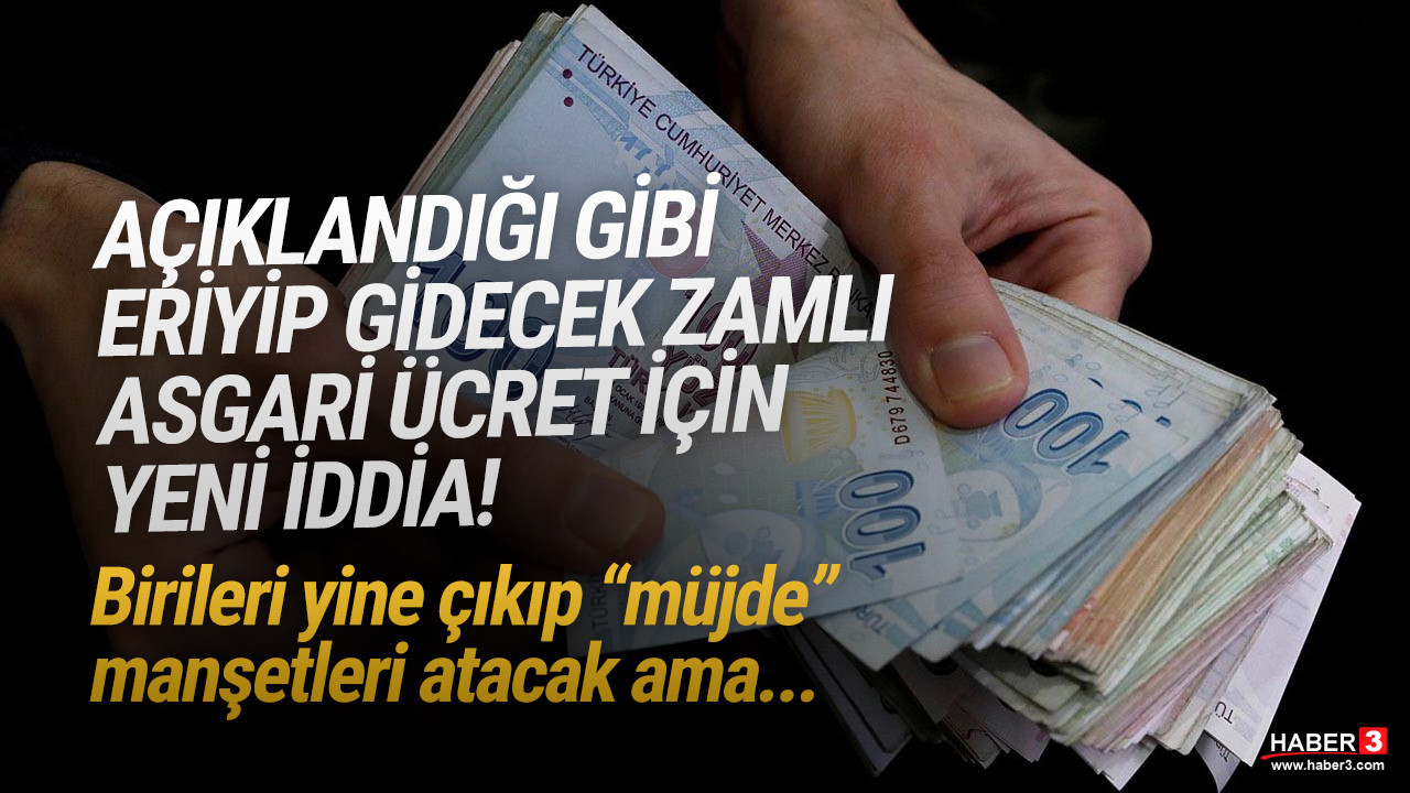 Zamlı asgari ücret ortaya çıktı