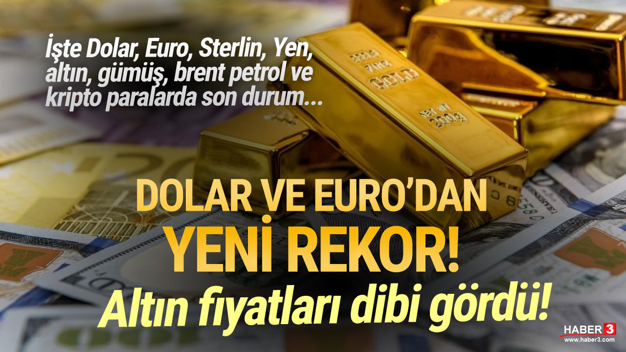 Altın dibi gördü, Dolar ve Euro'dan yeni rekor geldi