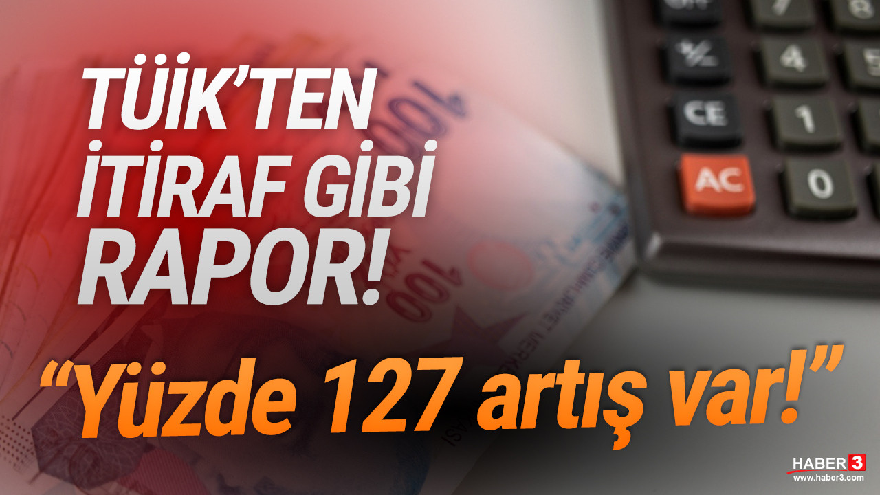 TÜİK'ten itiraf gibi rapor: Yüzde 127 arttı!