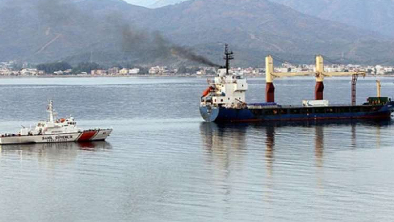 Fethiye'de kuru yük gemisinde patlama: Yaralılar var!