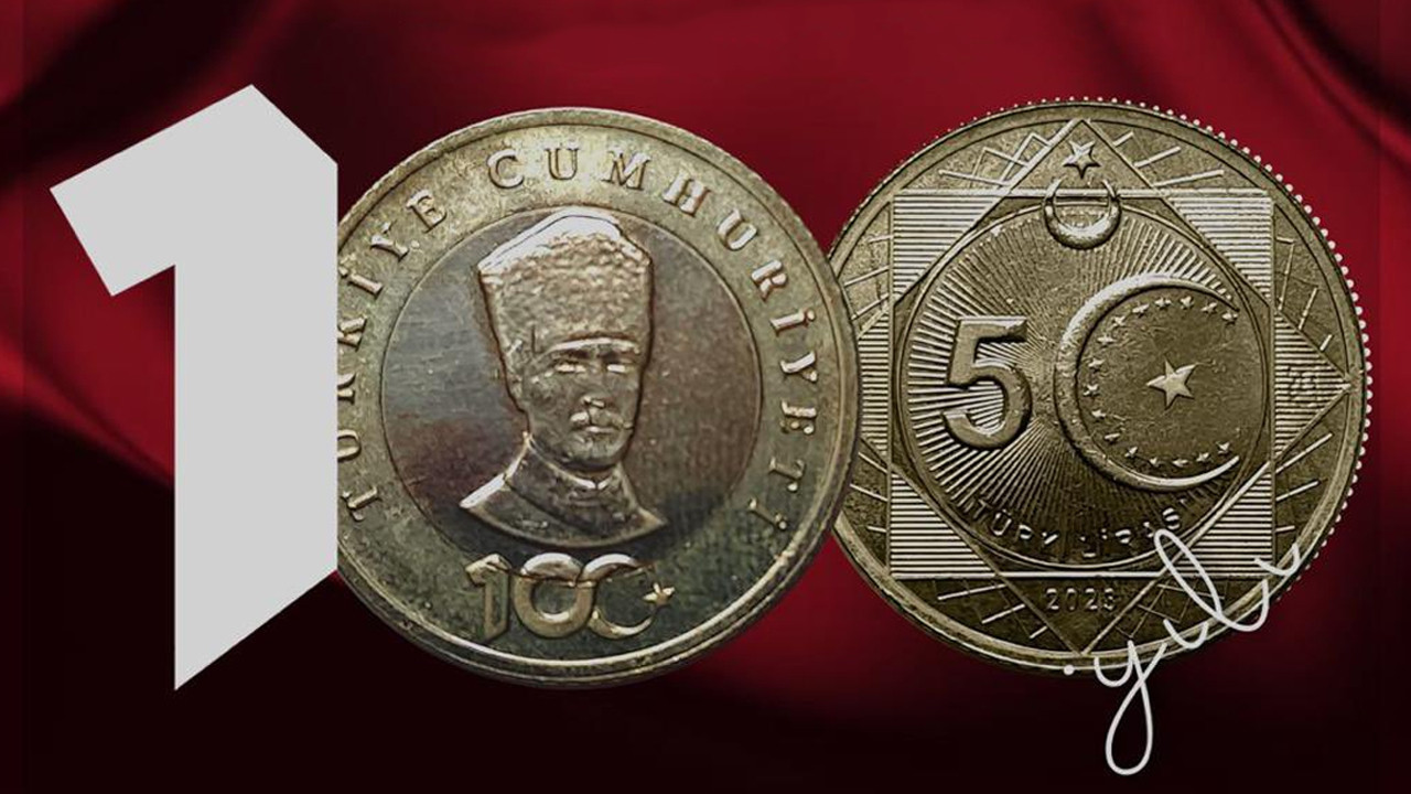 5 TL'lik madeni para 29 Ekim'de tedavüle giriyor