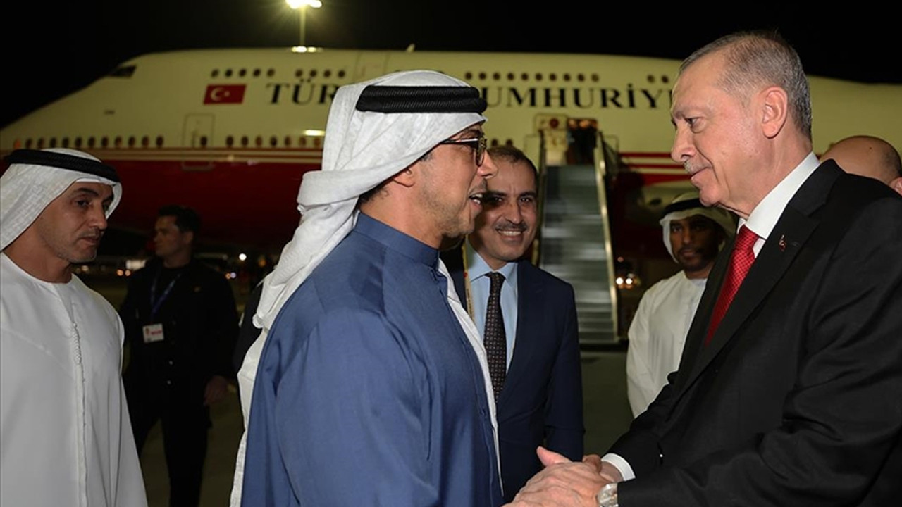 Erdoğan, Birleşik Arap Emirlikleri'ne geldi