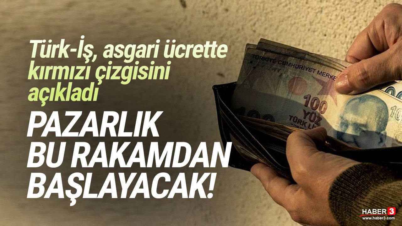 Türk-İş açıkladı: Asgari ücret pazarlığı bu rakamdan başlayacak