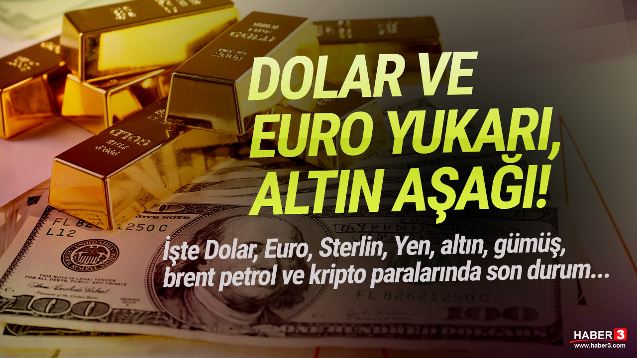 Dolar ve Euro zirvede, altın düşüşe devam ediyor