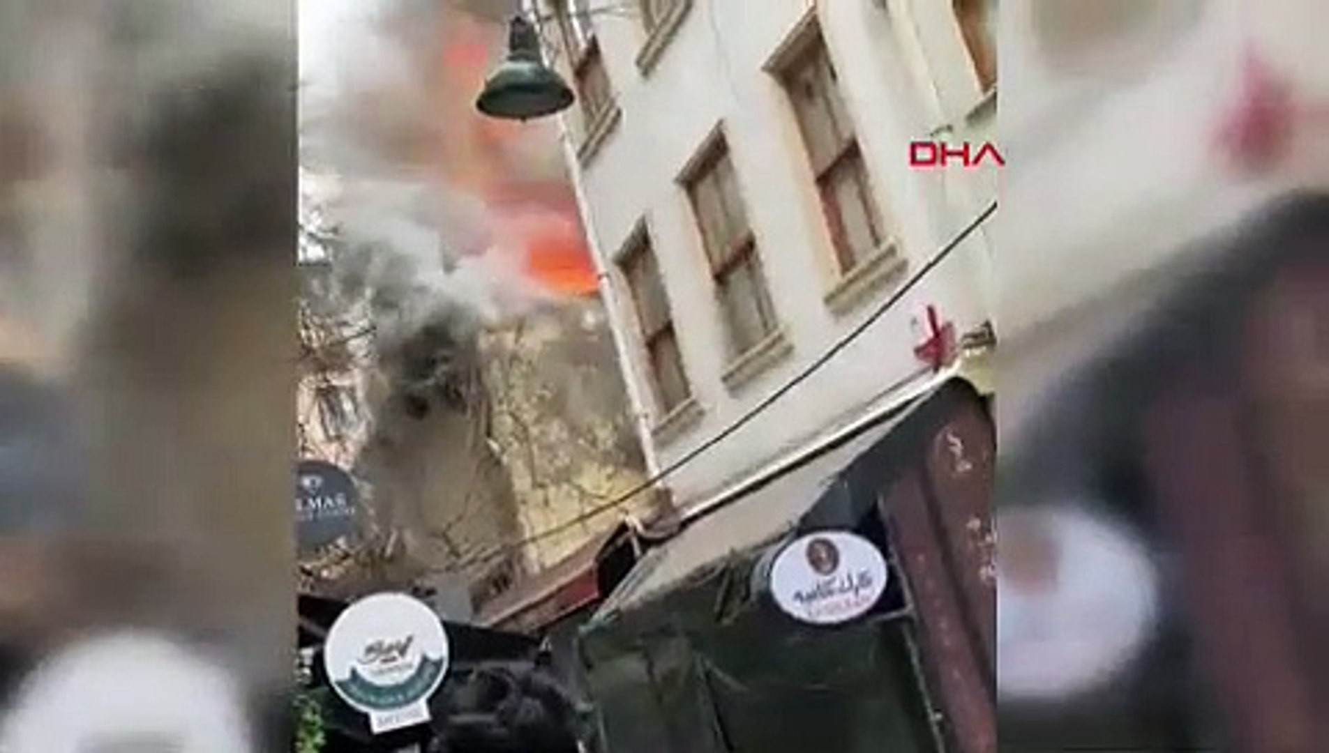 İstanbul Ortaköy'de restoranda yangın