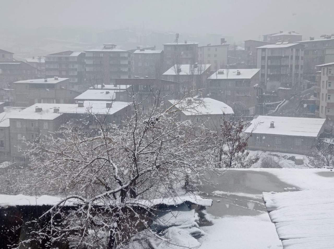 Hakkari'de etkili olan kar günlük yaşamı olumsuz etkilerken, il genelinde ilk, ortaokul ve liselerde eğitim - öğretime 1 gün ara verildi.