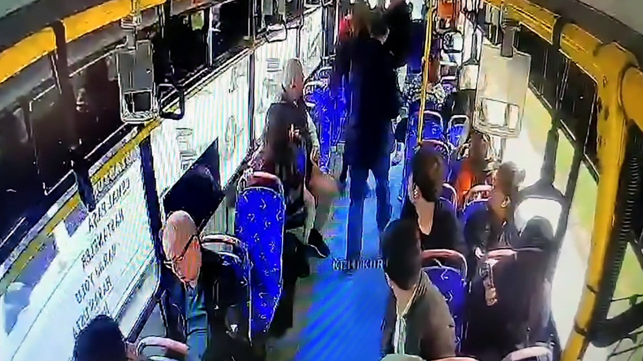 Otobüste yabancı uyruklu tacizciye meydan dayağı