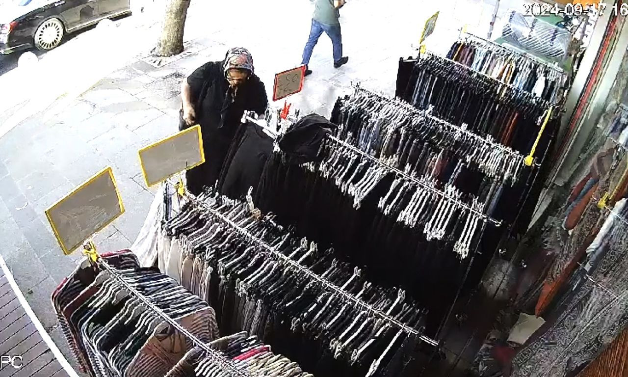 Yüzsüz hırsız kamerada: Tek tek seçip, beğenerek çaldı