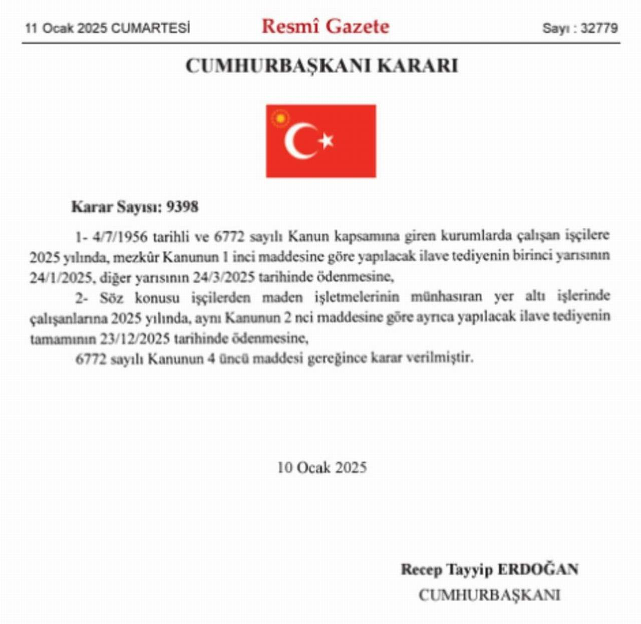 Kamu kurum ve kuruluşlarında çalışanlar 2025 yılındaki ikramiyelerinin hesaplara yatırılacağı tarih kesinleşti.