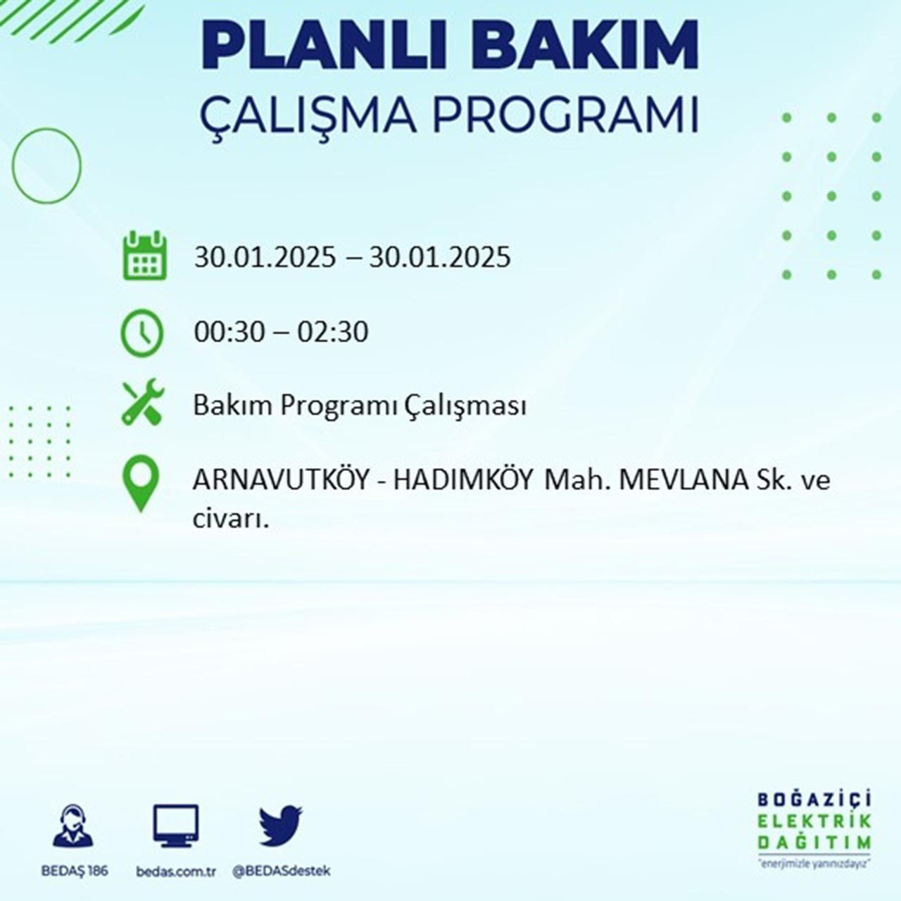 İstanbul'da büyük elektrik kesintisi: Sabahtan akşama kadar sürecek
