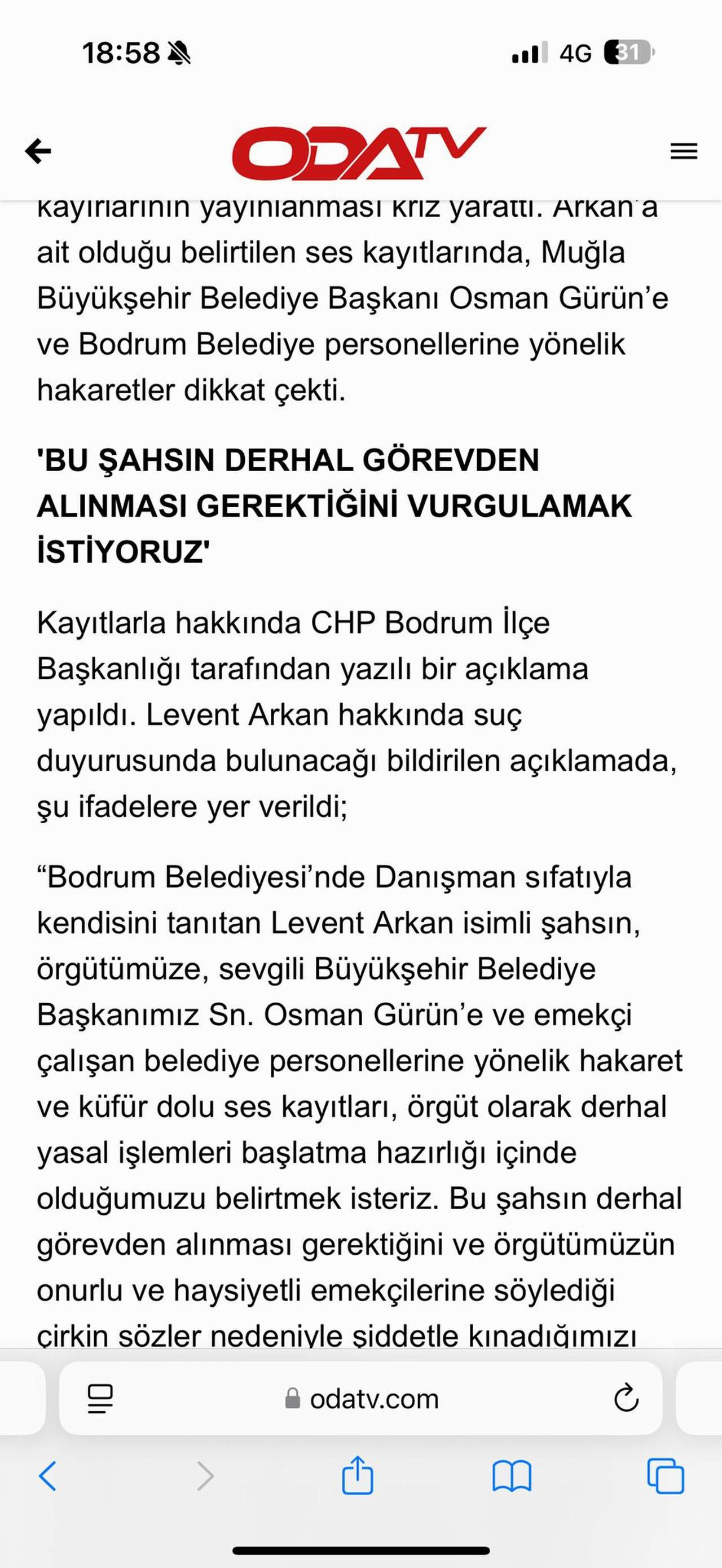 CHP’de bir yanda “ Cumhurbaşkanı adayını nasıl belirleyelim ? “ krizi yaşanırken, Muğla’da “ Danışman Ataması Krizi “ yaşanıyor..