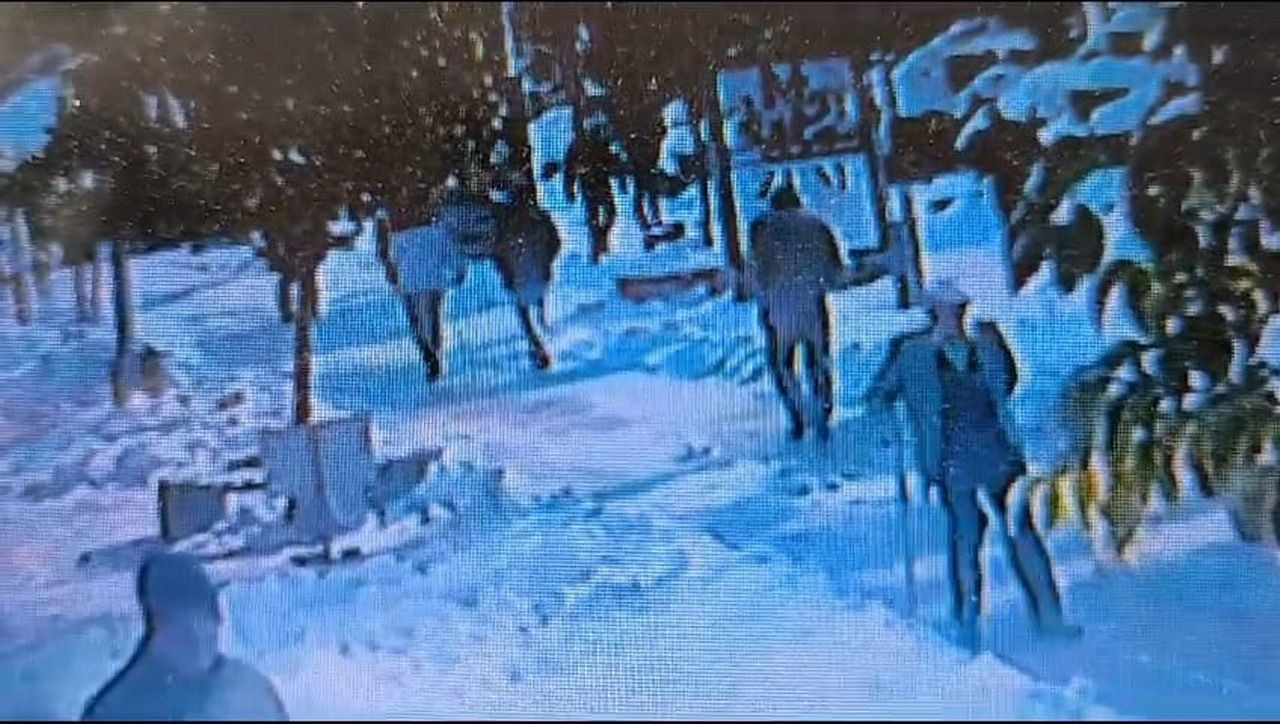 Karda kahreden ölüm kamerada