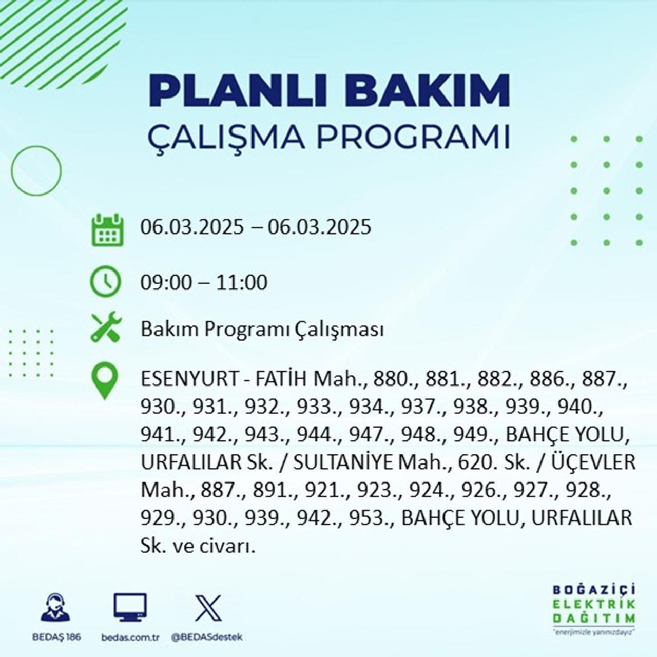 Mumları, fenerleri hazırlayın! İstanbul'da 19 ilçede elektrik kesintisi