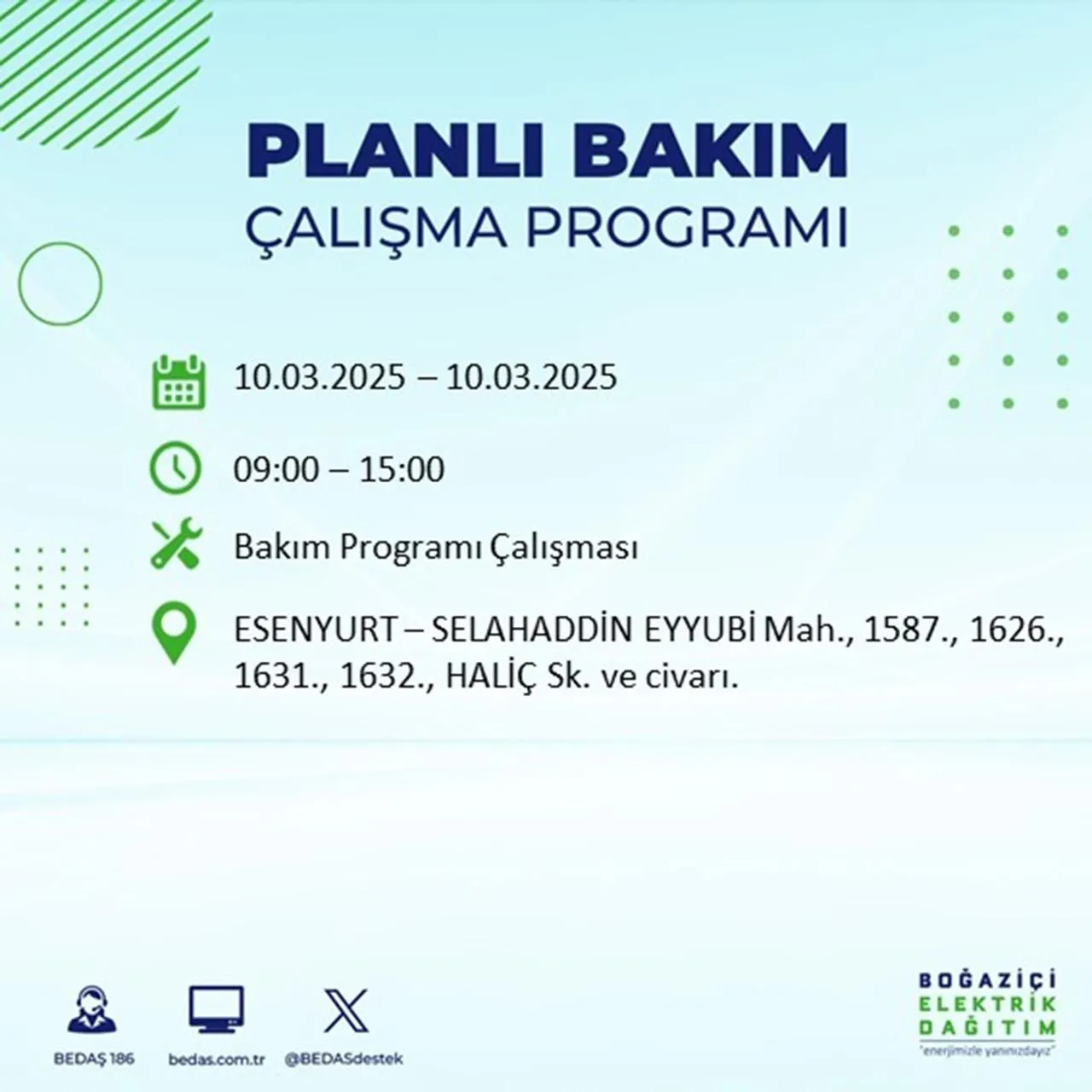 Yarına dikkat! İstanbul'un birçok ilçesinde elektrikler kesilecek