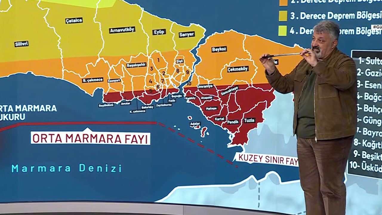 Prof. Dr. Tuncay Taymaz, hem İstanbul hem de Erzincan için deprem uyarısında bulundu. Taymaz, iki noktada 7'nin üzerinde deprem olabileceğini belirtti. 