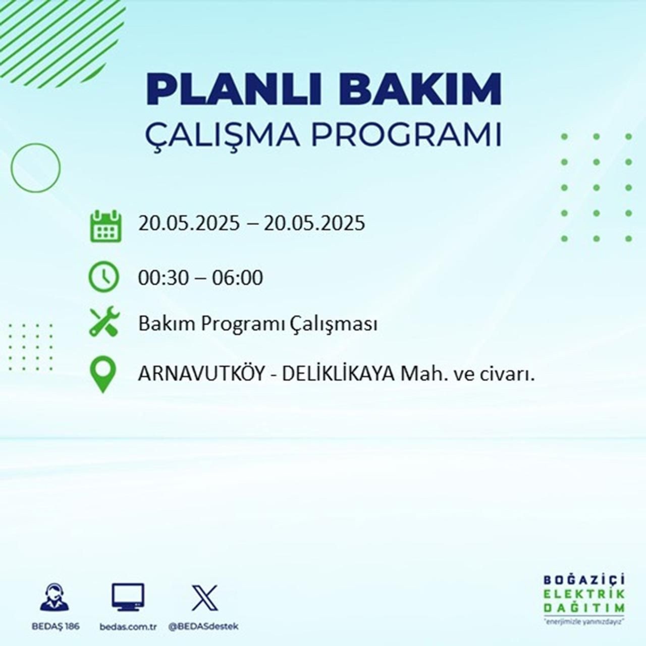 İstanbul'da 25 ilçede elektrik kesintisi: İşte etkilenecek mahalleler