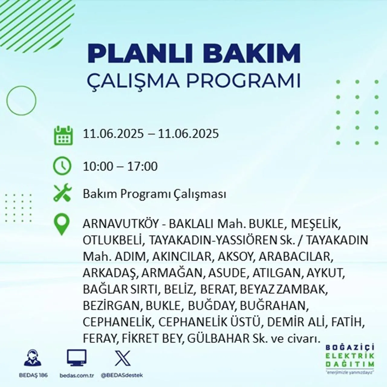 İstanbul'da elektrik kesintisi: Listede 23 ilçe var
