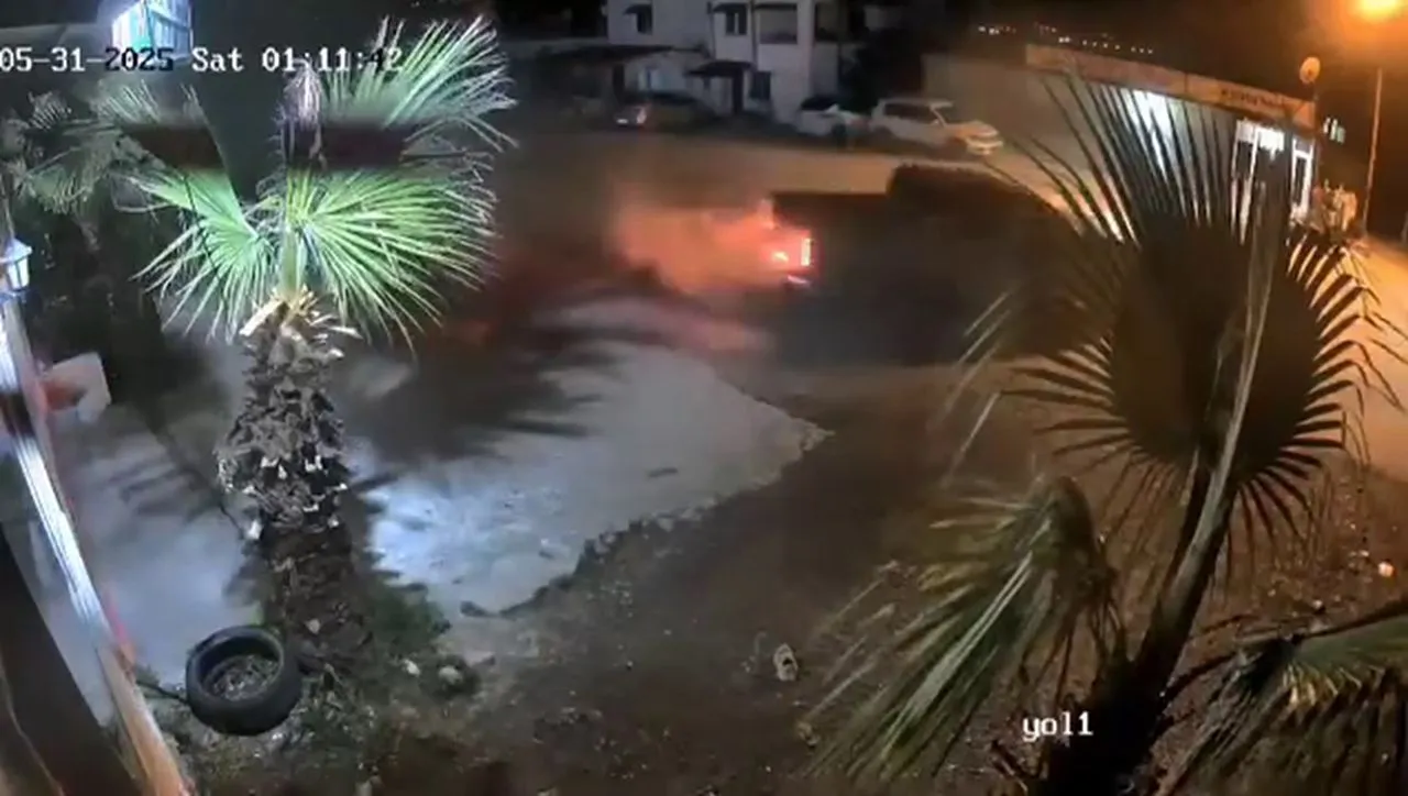 Kamyonetli drift magandası mahalleyi birbirine kattı