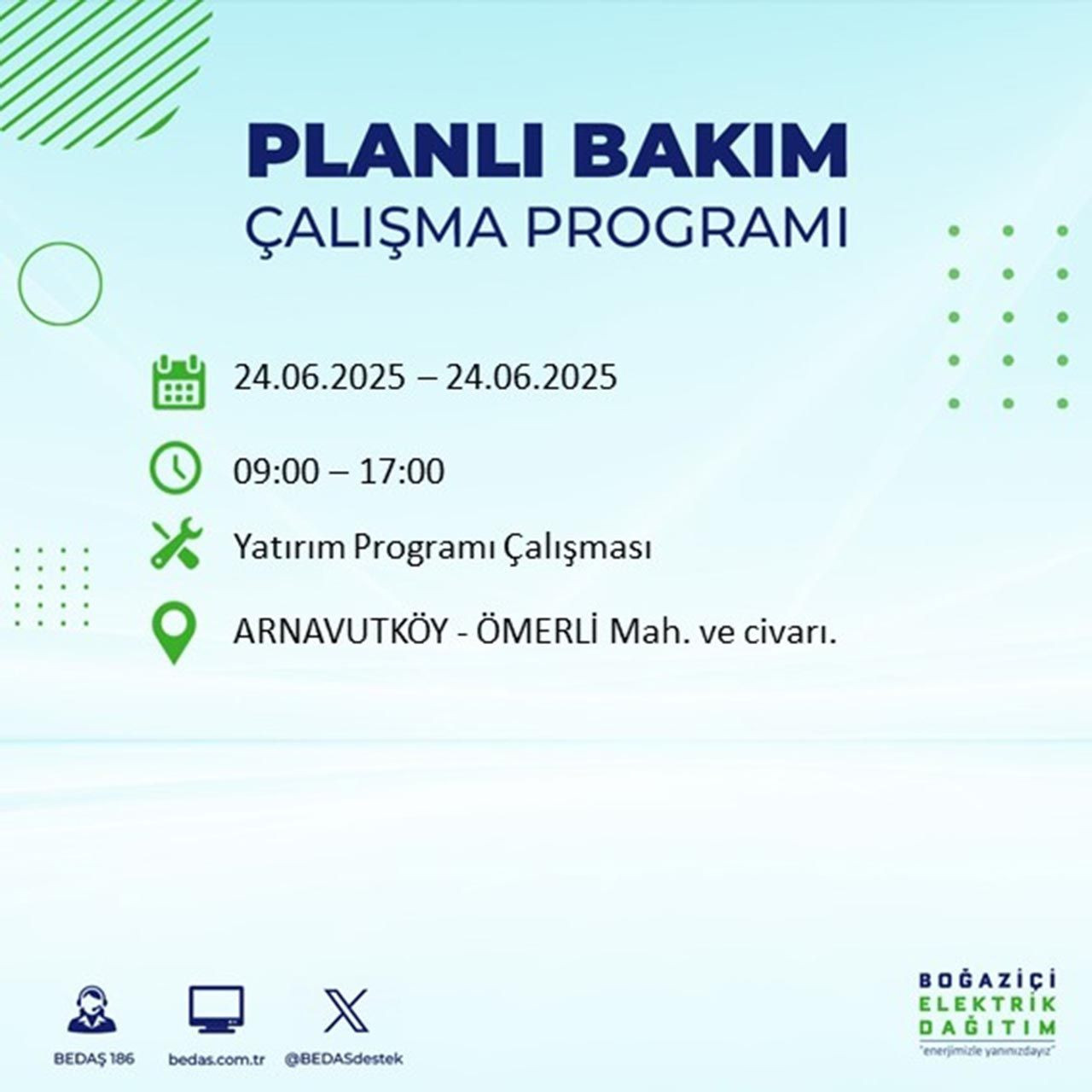 Dikkat! İstanbul'un 22 ilçesinde elektrik kesintisi var