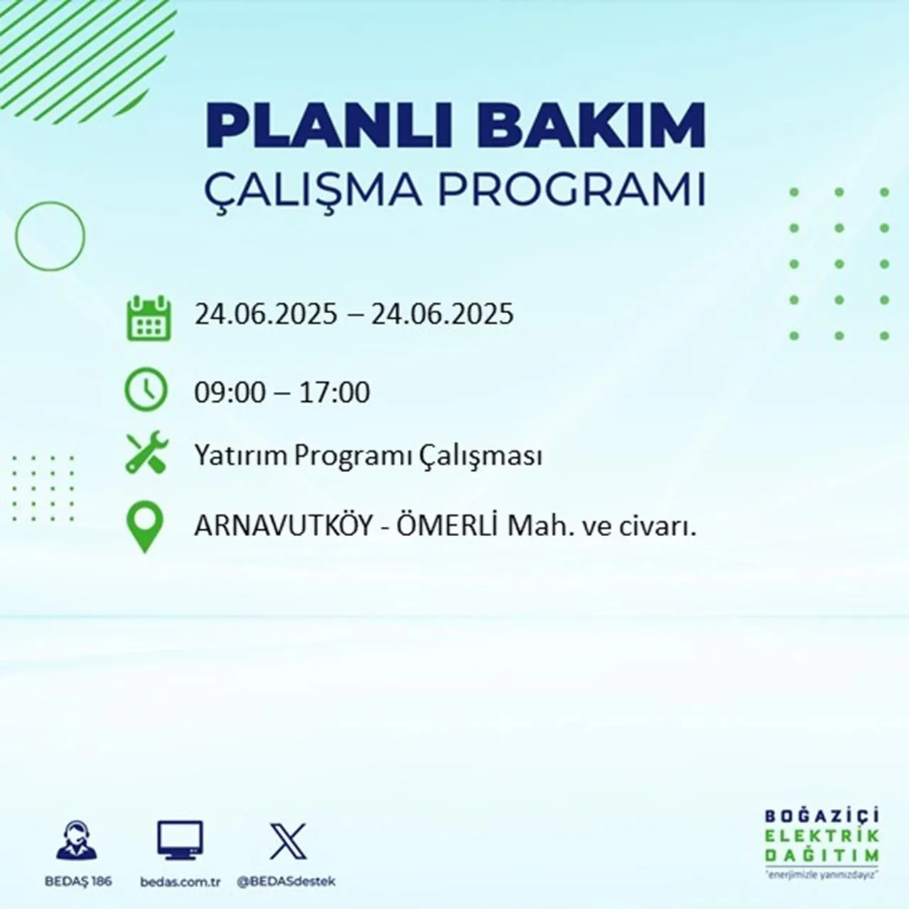 Dikkat! İstanbul'un 22 ilçesinde elektrik kesintisi var