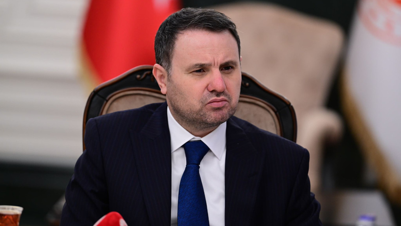 Adalet Bakanı Akın Gürlek konuşma yaparken