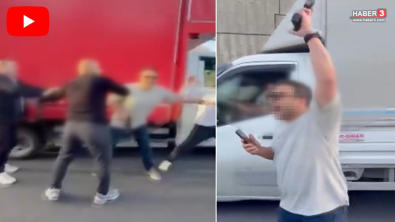 Trafik kavgasına karışan polis silahına davrandı!