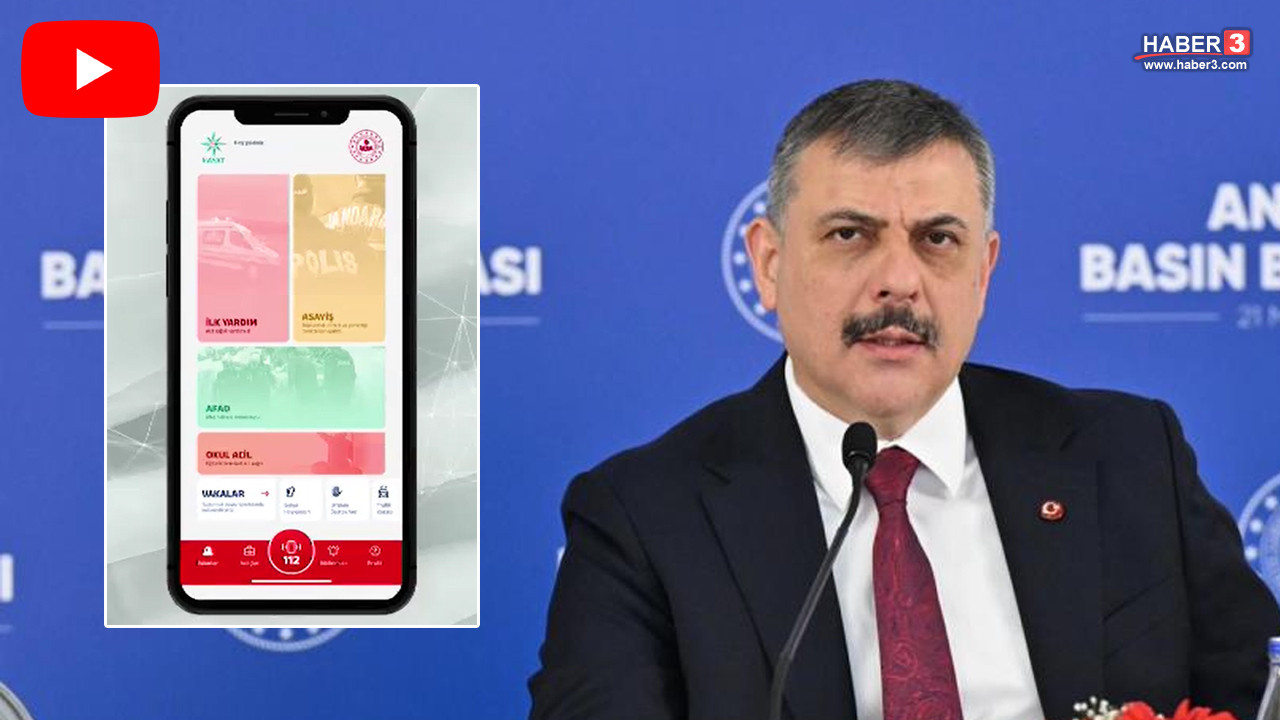 Hayat 112 Acil uygulaması logosu ve akıllı telefon ekranı