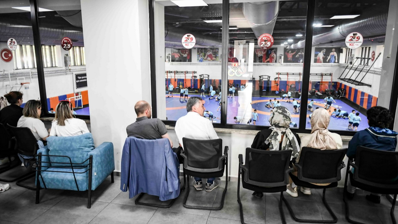 Ankara Büyükşehir Belediyesi spor eğitimi alan çocuklar