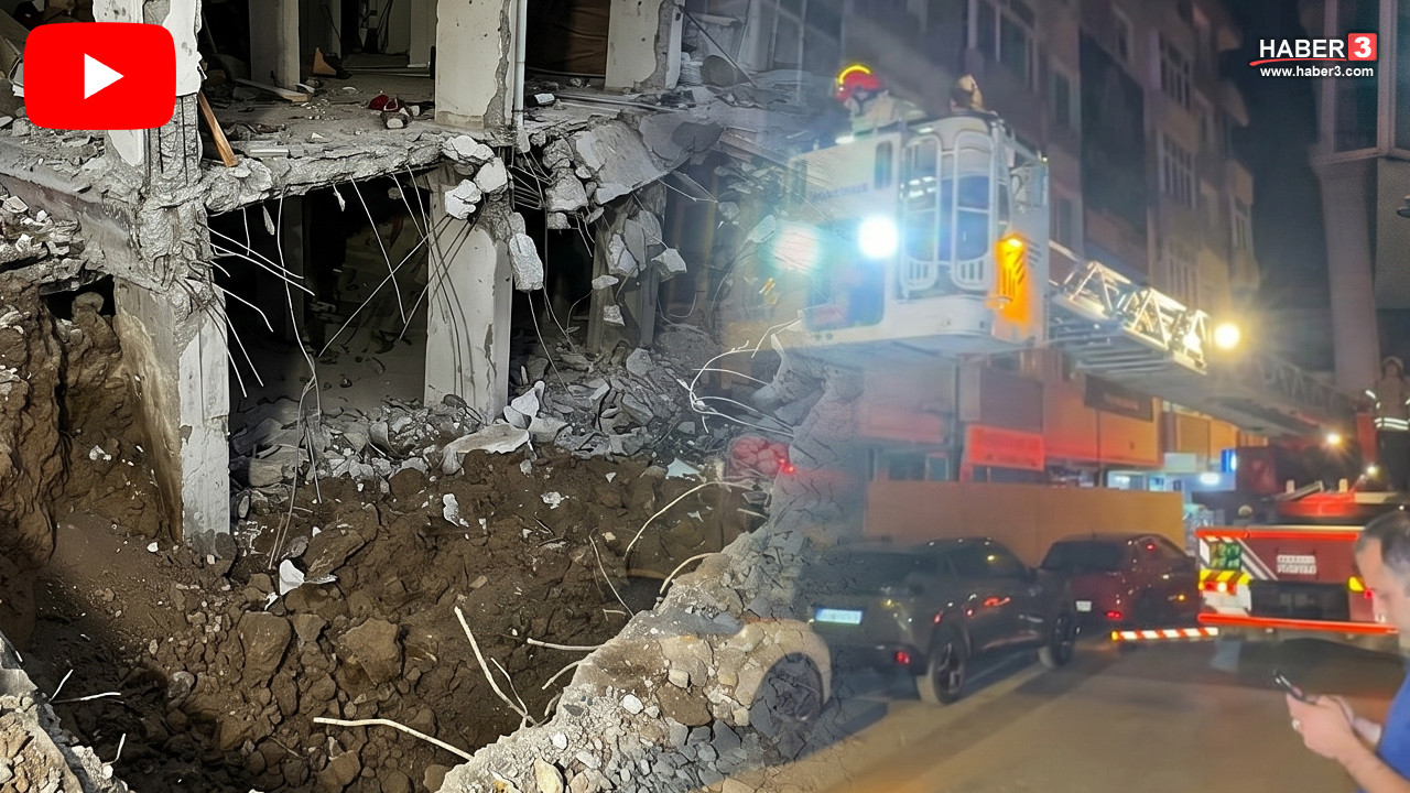 Avcılar'da temel kazısı az daha facia getiriyordu: Merdiveni çöken bina tahliye edildi