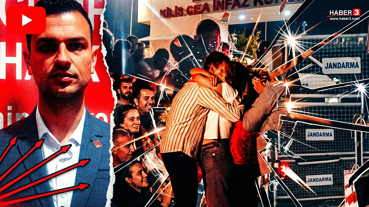 CHP Kilis İl Başkanı Umut Mehmet Sapan cezaevi çıkışında
