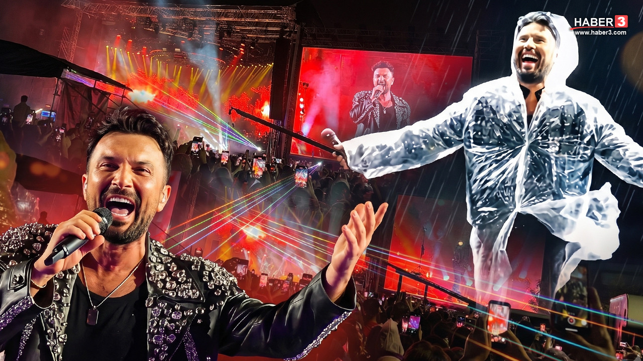 Megastar Tarkan, Ankara Millet Bahçesi'nde sahne alırken