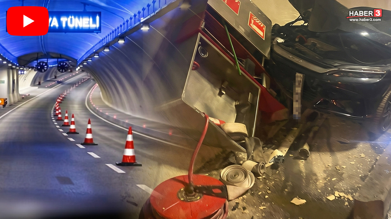 Avrasya Tüneli'nde kaza sonrası sular altında kalan yol